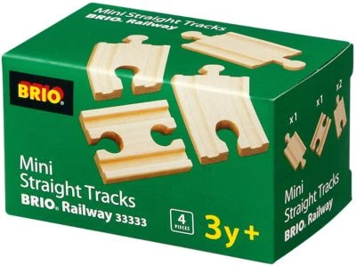 BRIO 1/4 Gerade Gleise - 4 Stück 4 BRIO 1/4 Gerade Gleise - 4 Stück – Bild 2