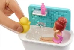 Barbie Skipper Babysitter Puppe (brünett), Spielset Mit Baby-Puppe & Badewanne -Otto 10420590 04