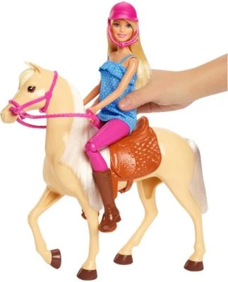 Barbie Pferd Mit Puppe (blond), Anziehpuppe, Modepuppe, Pferde Spielzeug 5 Barbie Pferd Mit Puppe (blond), Anziehpuppe, Modepuppe, Pferde Spielzeug – Bild 3