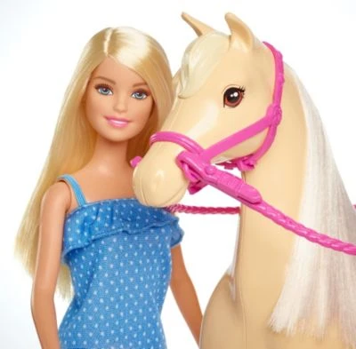 Barbie Pferd Mit Puppe (blond), Anziehpuppe, Modepuppe, Pferde Spielzeug 6 Barbie Pferd Mit Puppe (blond), Anziehpuppe, Modepuppe, Pferde Spielzeug – Bild 4