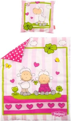 Heless Puppenbettdecke (45x35 Cm) Mit Kissen (17x17 Cm)