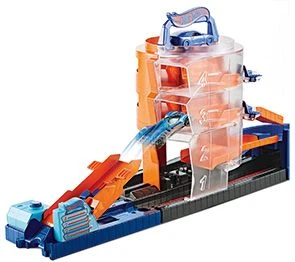 Hot Wheels Super-Spin-Parkhaus, Parkgarage Inkl. 1 Spielzeugauto, Autorennbahn 4 Hot Wheels Super-Spin-Parkhaus, Parkgarage Inkl. 1 Spielzeugauto, Autorennbahn – Bild 2