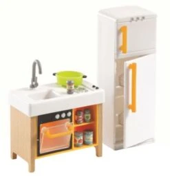 DJECO Puppenhaus - Kompakte Küche