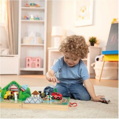 Melissa & Doug Holzeisenbahn Zum Mitnehmen 4 Melissa & Doug Holzeisenbahn Zum Mitnehmen – Bild 2