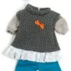 Miniland Puppenbekleidungs Set Girl, 4-tlg. Grau 38 Cm -Otto 13116550 01
