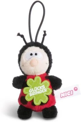 NICI Anhänger Marienkäfer Glücksbringer 8 Cm Mit Loop (44860) 3 NICI Anhänger Marienkäfer Glücksbringer 8 Cm Mit Loop (44860)