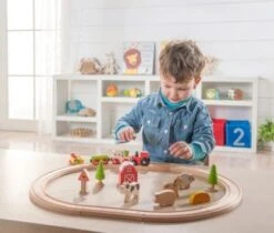 EverEarth Holz-Eisenbahn-Set Bauernhof -Otto 15024459 03