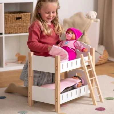 MyToys ORIGINALS Holz Puppenetagenbett 4 MyToys ORIGINALS Holz Puppenetagenbett – Bild 2