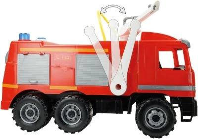 LENA GIGA TRUCKS Feuerwehrauto Mit Wasserspritze, 64 X 27 Cm 6 LENA GIGA TRUCKS Feuerwehrauto Mit Wasserspritze, 64 X 27 Cm – Bild 4