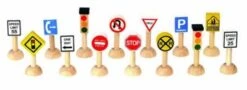 PLANTOYS Planworld Verkehrsschilder-Set ,USA Autospielesets