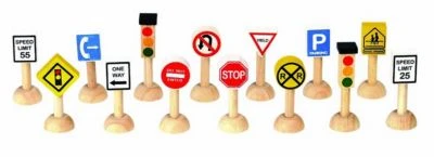 PLANTOYS Planworld Verkehrsschilder-Set ,USA Autospielesets 3 PLANTOYS Planworld Verkehrsschilder-Set ,USA Autospielesets