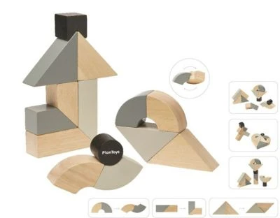 PLANTOYS Construction+Creativity Drehbare Holzklötze Bausteine 4 PLANTOYS Construction+Creativity Drehbare Holzklötze Bausteine – Bild 2