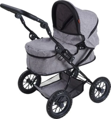 KNORRTOYS.COM Puppenwagen First, Stone Black 5 KNORRTOYS.COM Puppenwagen First, Stone Black – Bild 3