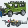 Bruder Land Rover Defender Mit Anhänger Scrambler Ducati Full Trottle Mit Fahrer 2 Bruder Land Rover Defender Mit Anhänger Scrambler Ducati Full Trottle Mit Fahrer -Otto 16074315 01