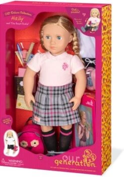 Our Generation Deluxe Puppe Hally 46 Cm In Schuluniform -Otto 16188617 06