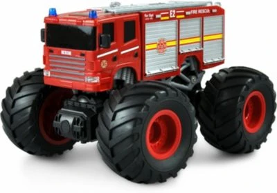 Amewi Monster Feuerwehr Truck 1:18, RTR Rot Mit LED Beleuchtung & Sound 4 Amewi Monster Feuerwehr Truck 1:18, RTR Rot Mit LED Beleuchtung & Sound – Bild 2