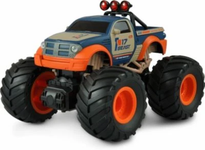 Amewi Big Buster Monstertruck 1:18, RTR, 2,4GHZ, Orange/blau 4 Amewi Big Buster Monstertruck 1:18, RTR, 2,4GHZ, Orange/blau – Bild 2