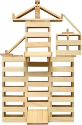 Micki Holzbausteine Natur, 200 Stück 5 Micki Holzbausteine Natur, 200 Stück – Bild 3