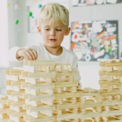 Micki Holzbausteine Natur, 200 Stück