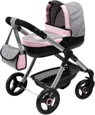 BAYER Puppenwagen Style, Grau/rosa 3 BAYER Puppenwagen Style, Grau/rosa