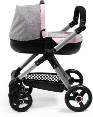 BAYER Puppenwagen Style, Grau/rosa 4 BAYER Puppenwagen Style, Grau/rosa – Bild 2