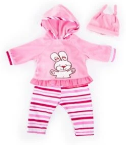 BAYER Kleider Für Puppen 33-38 Cm: 3-tlg. Set - Hose, Oberteil, Mütze, Rosa/rot/weiß -Otto 16933549 03