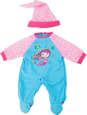 BAYER Kleider Für Puppen 33-38 Cm: 2-tlg. - Strampler + Mütze, Blau/rosa 3 BAYER Kleider Für Puppen 33-38 Cm: 2-tlg. - Strampler + Mütze, Blau/rosa