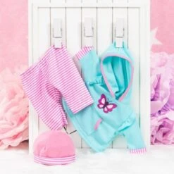 BAYER Kleider Für Puppen 40-46 Cm: 3-tlg. - Hose, Oberteil, Mütze, Türkis/rosa 9 BAYER Kleider Für Puppen 40-46 Cm: 3-tlg. - Hose, Oberteil, Mütze, Türkis/rosa -Otto 16933626 04