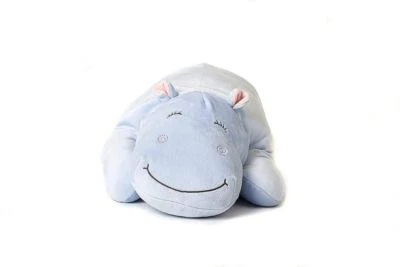 UNI-TOYS® Plüsch-Kissen Nilpferd Blau - Ultra-weich - 56 Cm (Länge) - Plüschtier Kuscheltiere 5 UNI-TOYS® Plüsch-Kissen Nilpferd Blau - Ultra-weich - 56 Cm (Länge) - Plüschtier Kuscheltiere – Bild 3