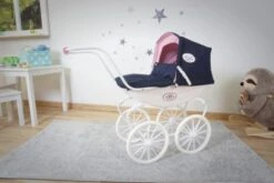 KNORRTOYS.COM Puppenwagen Classic Pram - Navy Blue/rose/princess -Otto 18848488 03