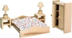 Beluga Puppenhausmöbel Aus Holz - Schlafzimmer