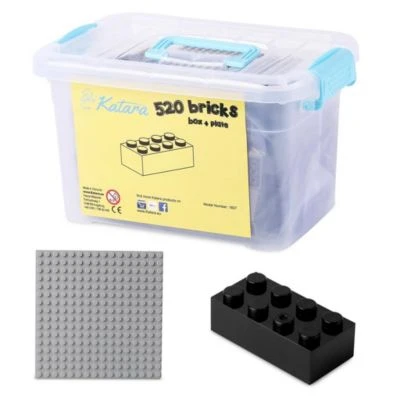 Katara Bausteine Box-Set Mit 520 Steinen + Platte + Box, 100% Kompatibel LEGO®, Sluban, Papimax, Q-Bricks Und Mehr Steckbausteine 3 Katara Bausteine Box-Set Mit 520 Steinen + Platte + Box, 100% Kompatibel LEGO®, Sluban, Papimax, Q-Bricks Und Mehr Steckbausteine