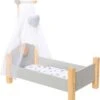MyToys ORIGINALS Holz Puppenbett, Grau Mit Bettwäsche 1 MyToys ORIGINALS Holz Puppenbett, Grau Mit Bettwäsche -Otto 19919009 01