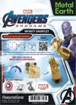 Metal Earth: Marvel Avengers Infinity Gauntlet 7 Metal Earth: Marvel Avengers Infinity Gauntlet -Otto 20016818 03