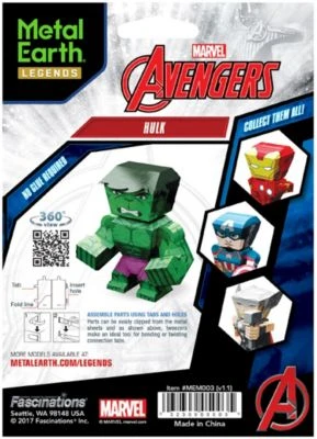 Metal Earth: Marvel Avengers Hulk Mini 6 Metal Earth: Marvel Avengers Hulk Mini – Bild 4