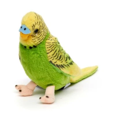 UNI-TOYS® Wellensittich-Pärchen Mit Zwitscher-Stimme (2-teilig), Grün/blau - Je 12 Cm (Höhe) - Plüsch-Vögel - Plüschtiere Kuscheltiere 5 UNI-TOYS® Wellensittich-Pärchen Mit Zwitscher-Stimme (2-teilig), Grün/blau - Je 12 Cm (Höhe) - Plüsch-Vögel - Plüschtiere Kuscheltiere – Bild 3