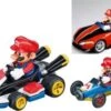 CARRERA Pull & Speed - Mario Kart "Mario" (Wii, MK8, Mach 8) Pull Back Auto Mit Rückziehmotor, 3er Pack -Otto 21019561 01