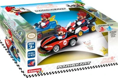 CARRERA Pull & Speed - Mario Kart "Mario" (Wii, MK8, Mach 8) Pull Back Auto Mit Rückziehmotor, 3er Pack 4 CARRERA Pull & Speed - Mario Kart "Mario" (Wii, MK8, Mach 8) Pull Back Auto Mit Rückziehmotor, 3er Pack – Bild 2
