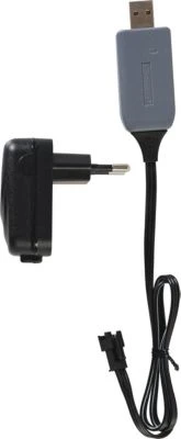 CARRERA RC Schnelllader SET - 5V 2,4A USB Charger GS+ USB Cable Für 6,4V LifePo4