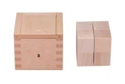 SINA®SPIELZEUG Holzspielzeug Gabe 3 Fröbelspiel 8 Würfel (25 X 25 X 25 Mm)