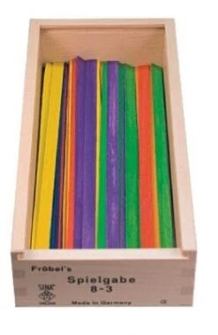 SINA®SPIELZEUG Holzspielzeug Fröbel Gabe 8-2 Stäbchen 250mm