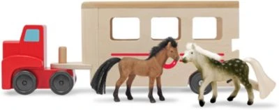 Melissa & Doug Pferdeanhänger Aus Holz 3 Melissa & Doug Pferdeanhänger Aus Holz