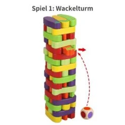 BeebeeRun® Holzbausteine Gemüseturm, 54 Teile -Otto 22039466 03