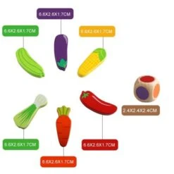 BeebeeRun® Holzbausteine Gemüseturm, 54 Teile -Otto 22039466 05