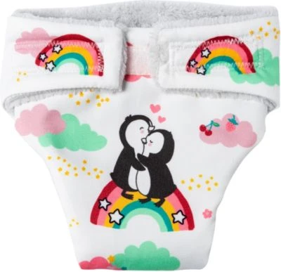 Heless Puppen-Stoffwindeln "Pinguin Pünktchen", 2 Stück, Gr. 35-45 Cm 5 Heless Puppen-Stoffwindeln "Pinguin Pünktchen", 2 Stück, Gr. 35-45 Cm – Bild 3