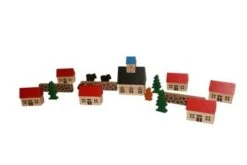 Holzspielzeug Spielzeugdorf Mit Kirche Im Beutel