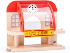 Woodyland Holzspielzeug Zubehör Bahn - Bahnhof 2 Stöckig