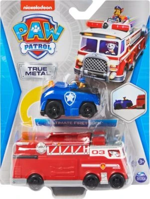 Paw Patrol True Metal Team Fahrzeuge 2er Set Mit Feuerwehrwagen Und Chase Im Polizeiauto, Maßstab 1:55, Spielzeug Für Kinder Ab 3 Jahren 7 Paw Patrol True Metal Team Fahrzeuge 2er Set Mit Feuerwehrwagen Und Chase Im Polizeiauto, Maßstab 1:55, Spielzeug Für Kinder Ab 3 Jahren – Bild 5