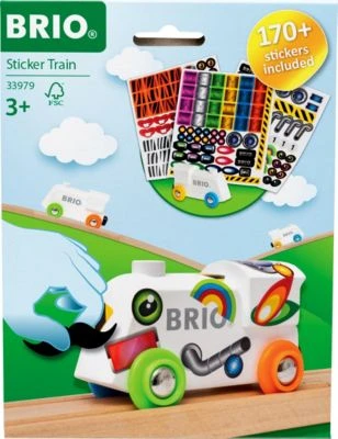 BRIO World 33979 Sticker Lokomotive - Holz-Eisenbahn Zum Bekleben Mit Vielen Tollen Motiven Auf Wiederablösbaren Stickern - Empfohlen Ab 3 Jahren 4 BRIO World 33979 Sticker Lokomotive - Holz-Eisenbahn Zum Bekleben Mit Vielen Tollen Motiven Auf Wiederablösbaren Stickern - Empfohlen Ab 3 Jahren – Bild 2