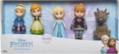 Disney Princess Die Eiskönigin 5er Geschenk Set Minipuppen 7,5cm (Sven, Kristoff, Anna Und 2 X Elsa)
